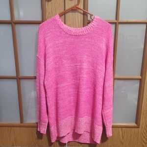 Torrid Vibrant Pink Crew Neck Sweater